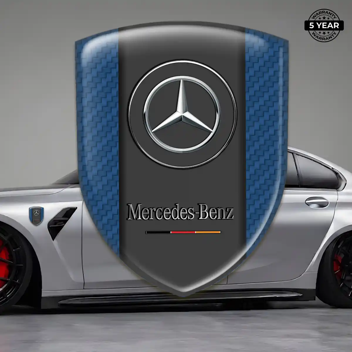 Mercedes Automotive Emblem Sticker Elite Finish