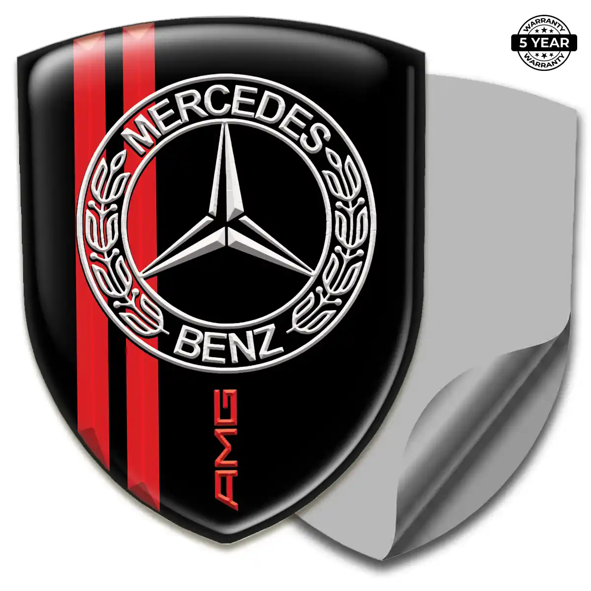 Mercedes Automotive Logo Sticker Elite Finish