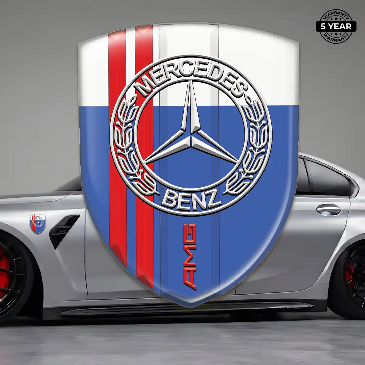 Mercedes Automotive Logo Sticker Prestige Line