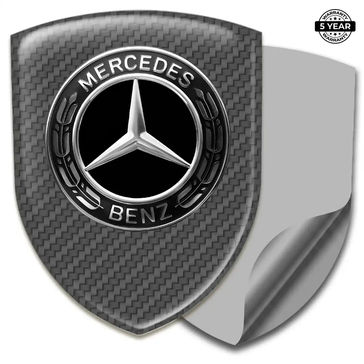Mercedes Automotive Logo Sticker Signature Grade