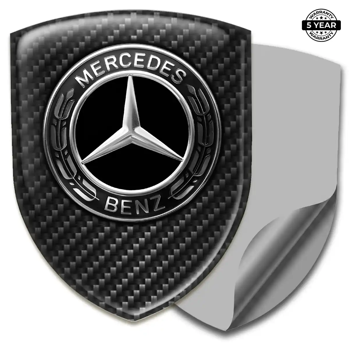 Mercedes Automotive Logo Sticker Superior Craft