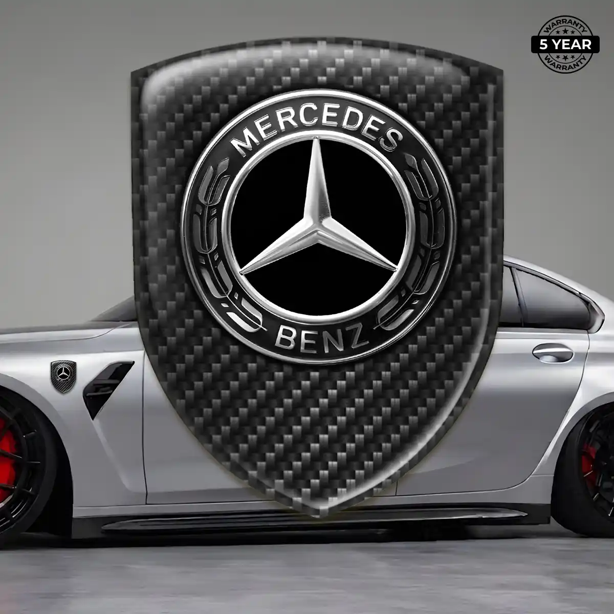 Mercedes Automotive Logo Sticker Superior Craft