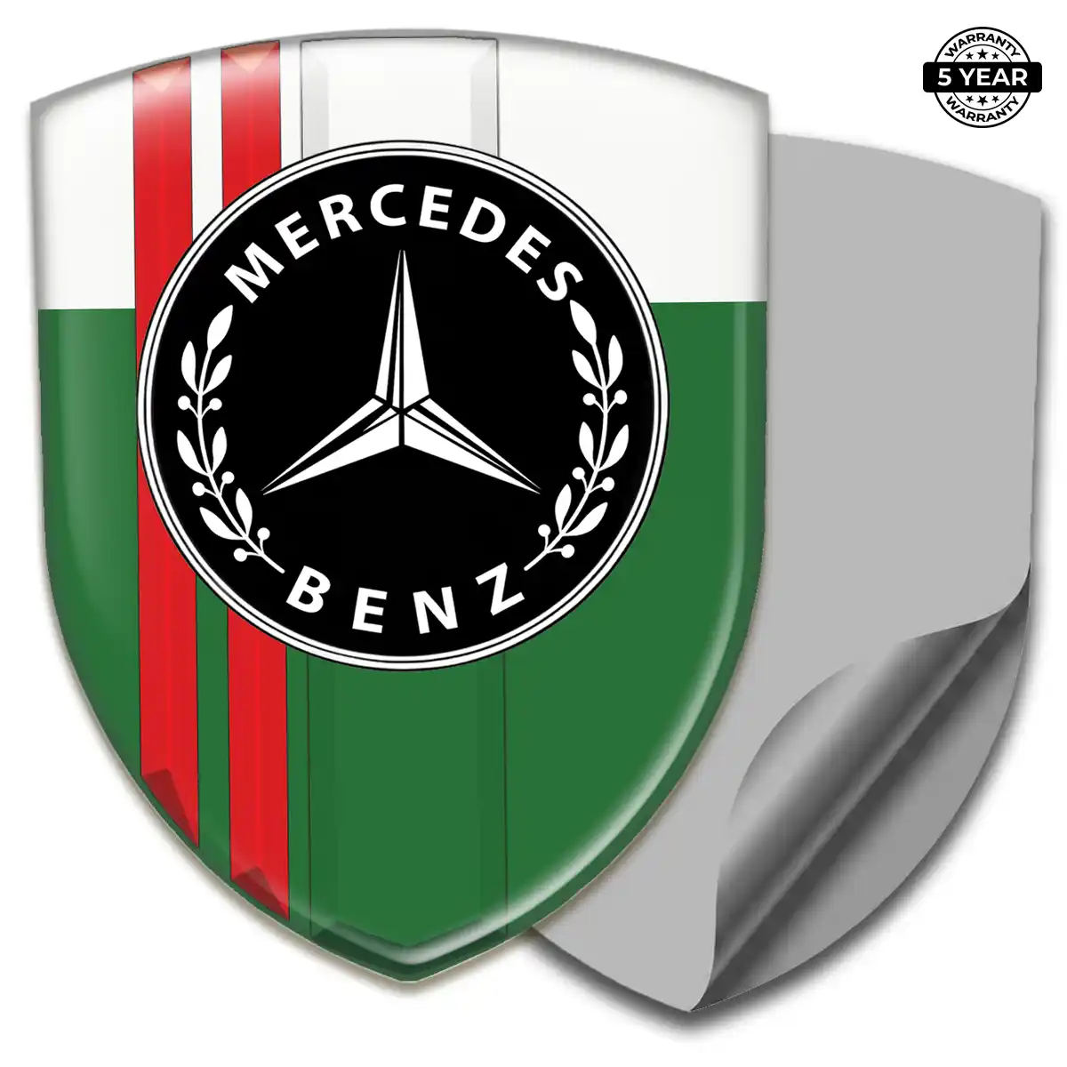 Mercedes Automotive Resin Decal Refined Design