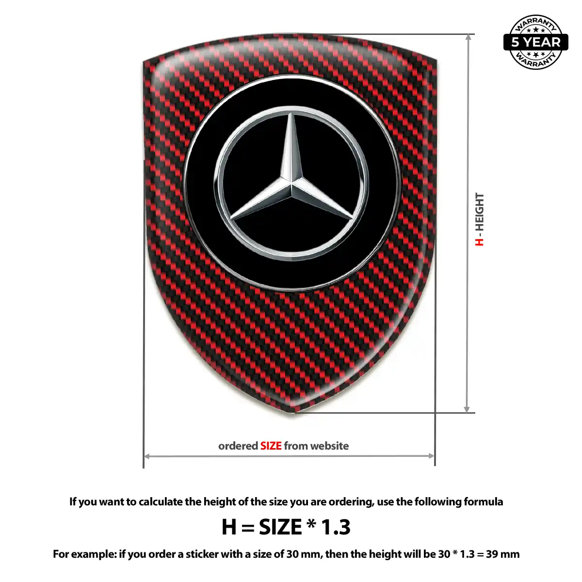 Mercedes Badge Elite Finish
