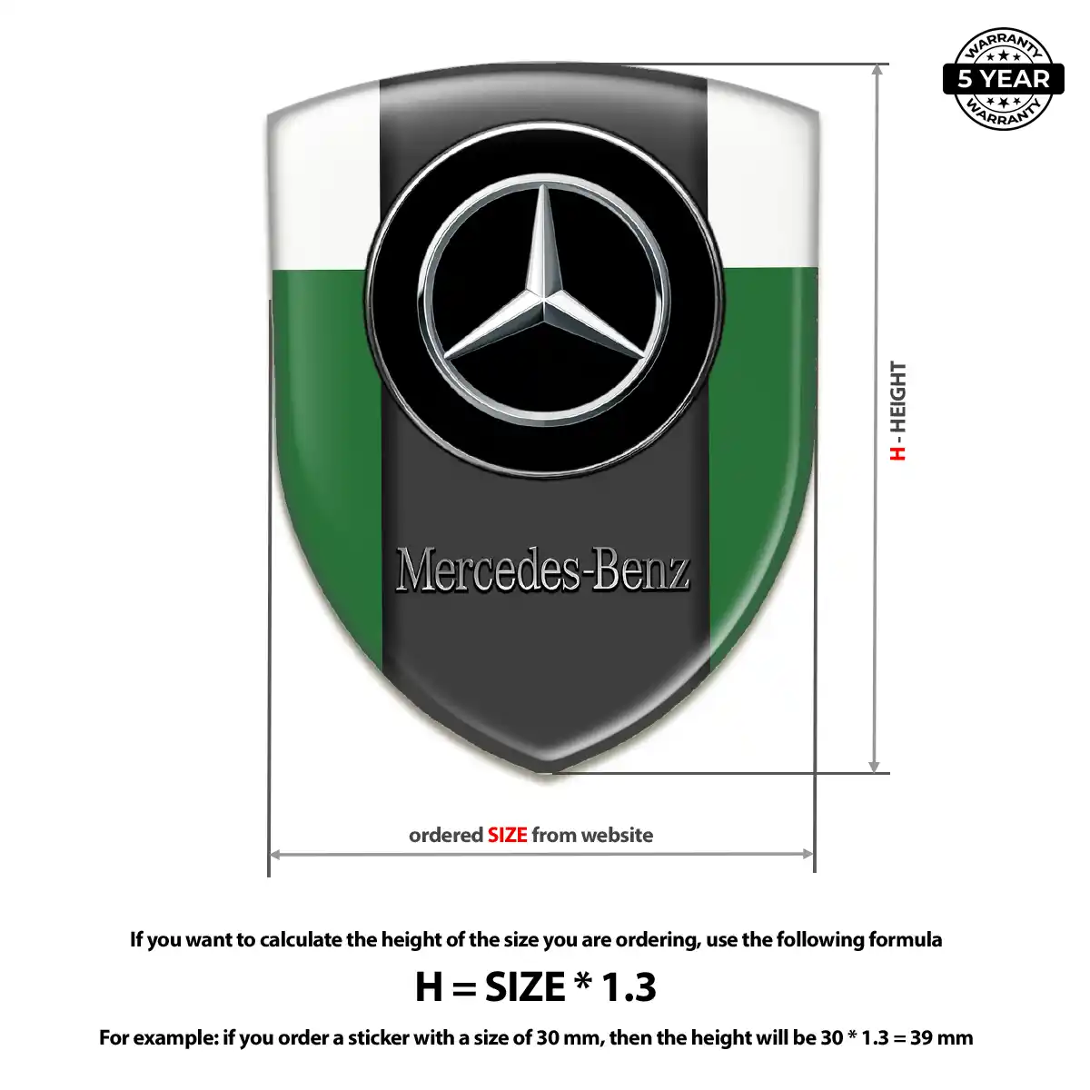 Mercedes Badge Sleek Style