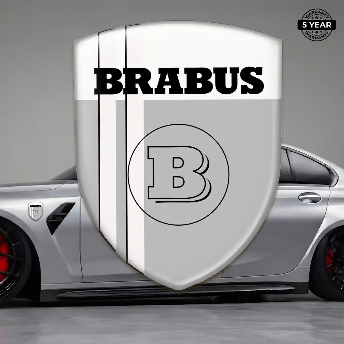 Mercedes Brabus 3D Gel Sticker Sleek Style