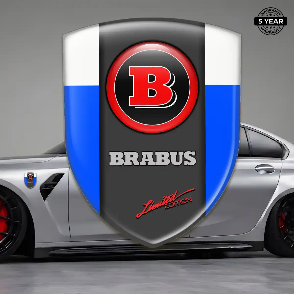 Mercedes Brabus 3D Resin Sticker Refined Design