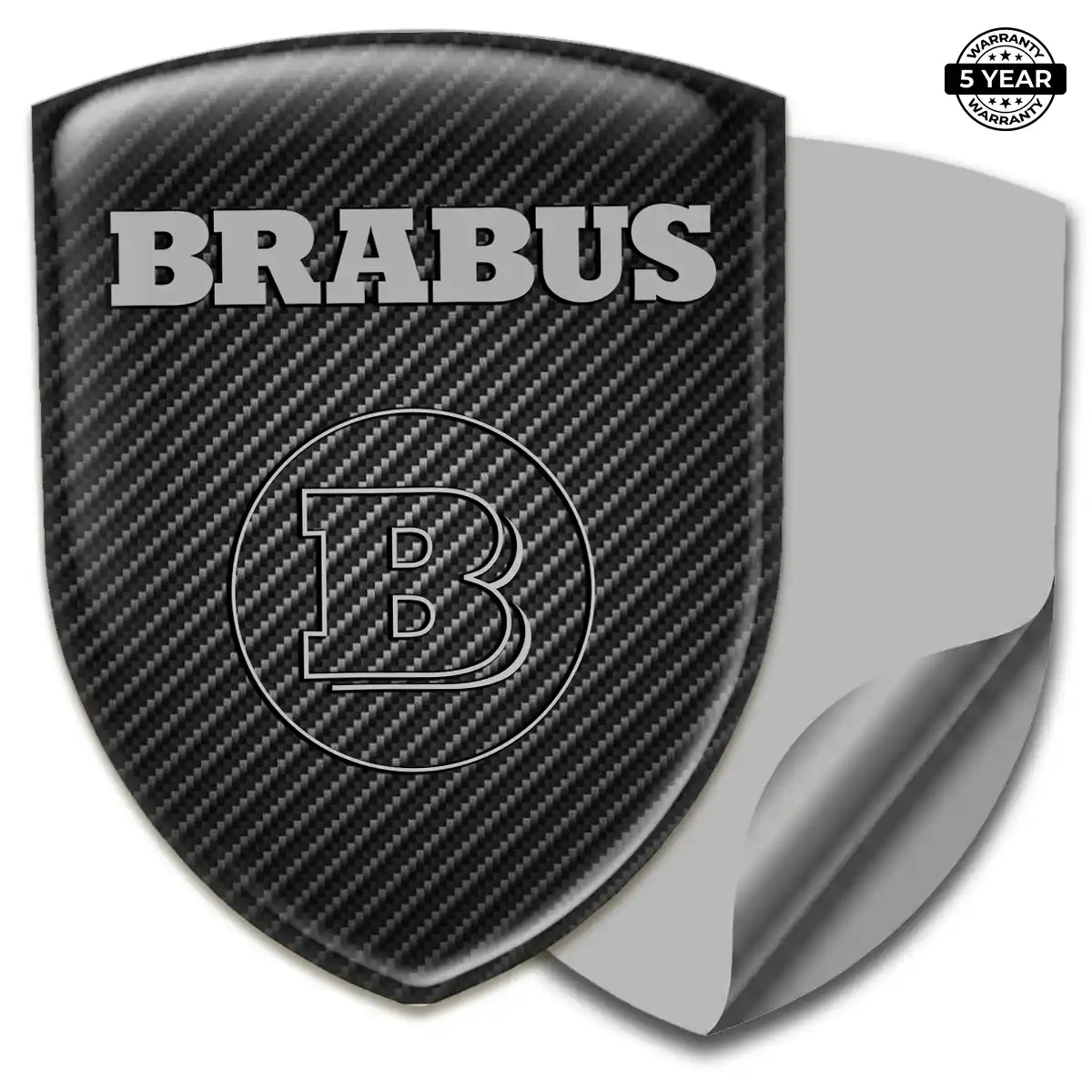 Mercedes Brabus 3D Resin Sticker Sleek Style