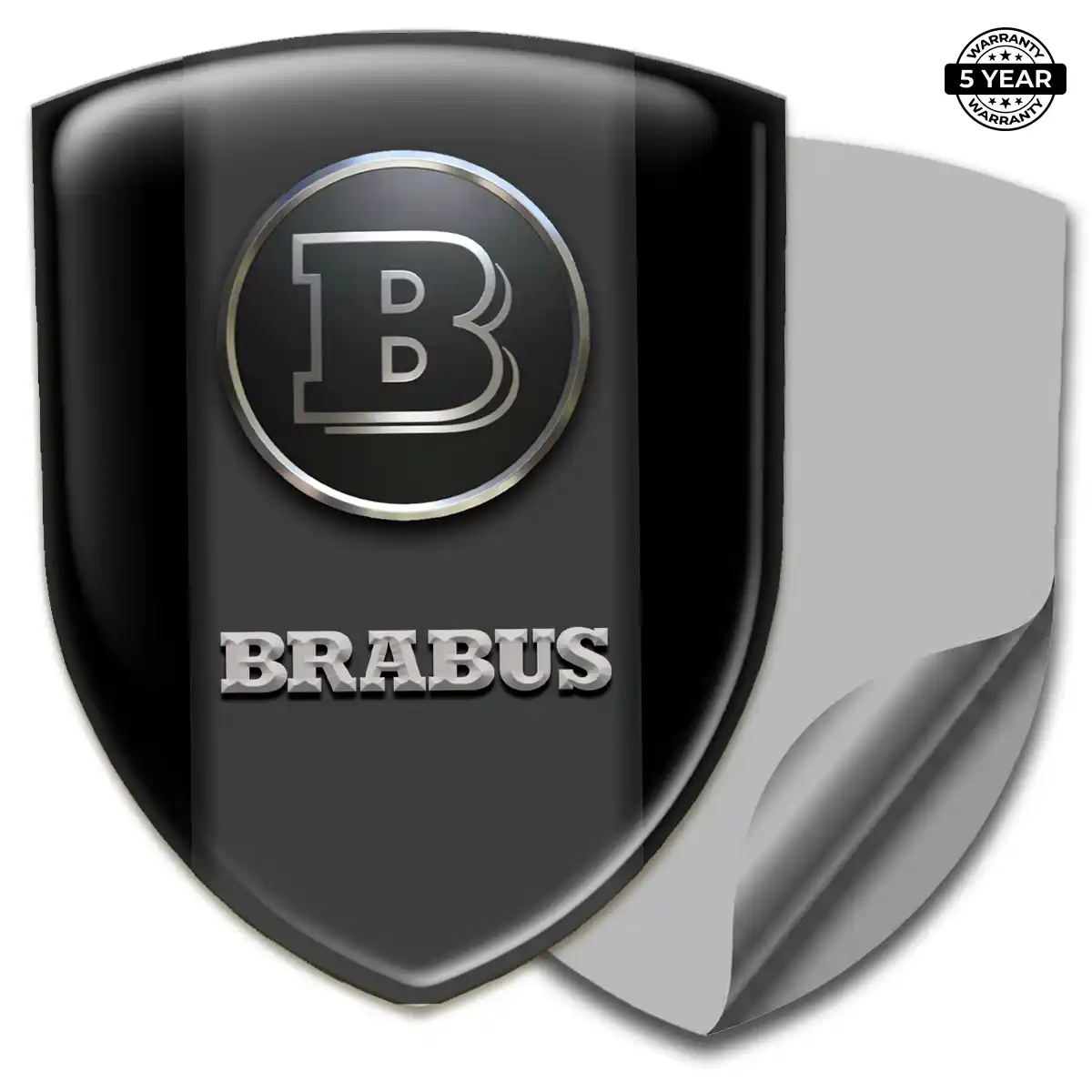 Mercedes Brabus Automotive Emblem Sticker Refined Design