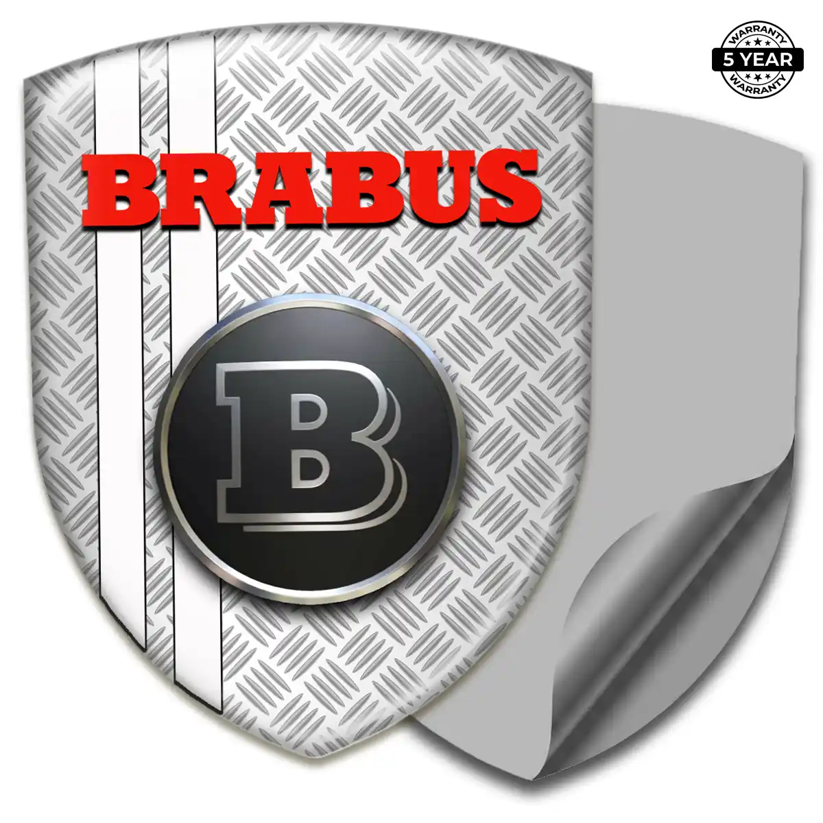 Mercedes Brabus Automotive Emblem Sticker Sleek Style