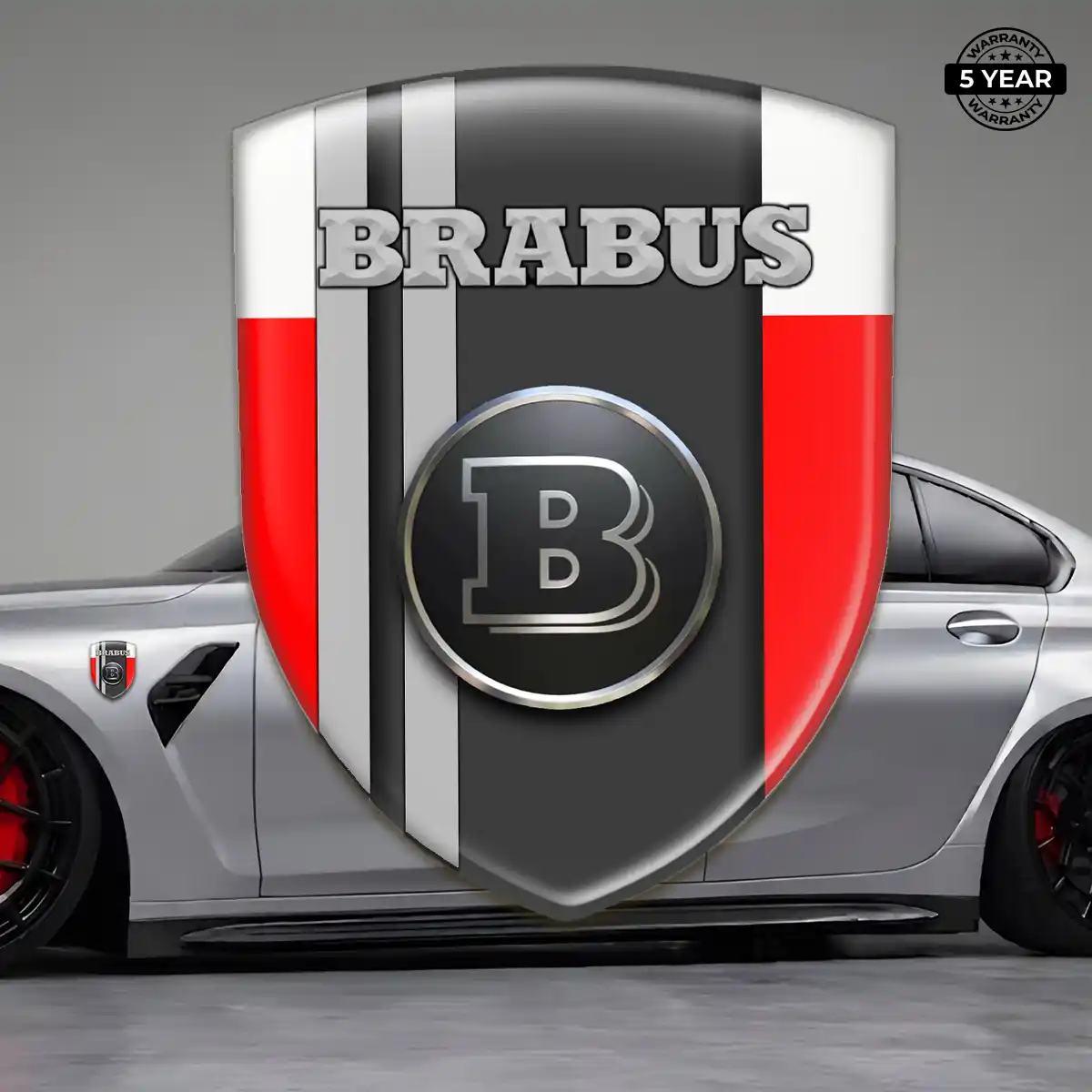 Mercedes Brabus Automotive Resin Decal Refined Design