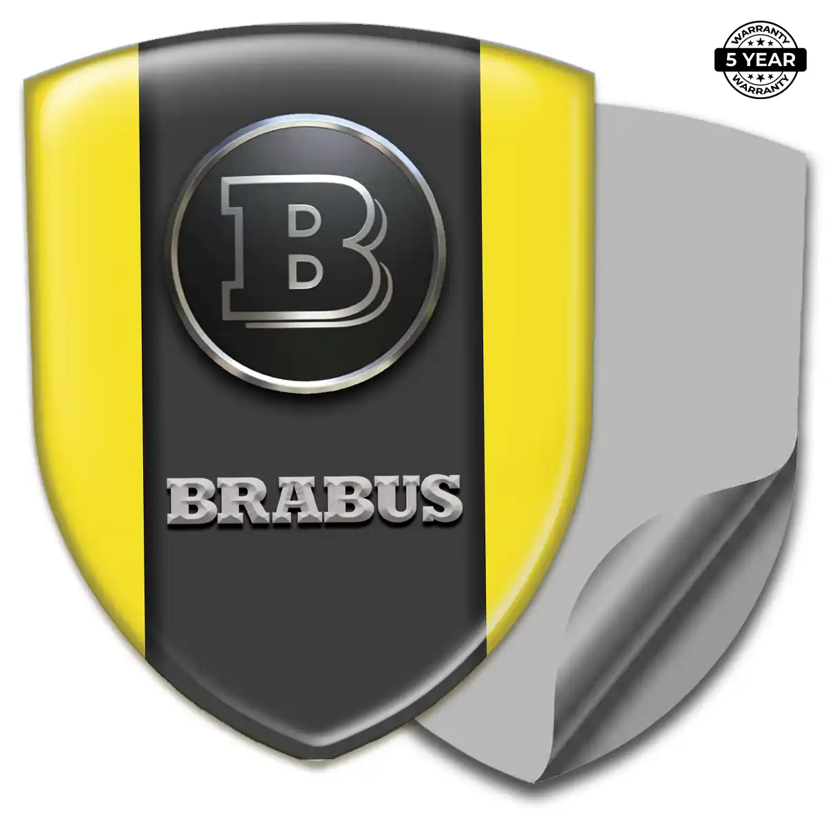 Mercedes Brabus Automotive Resin Decal Sleek Style