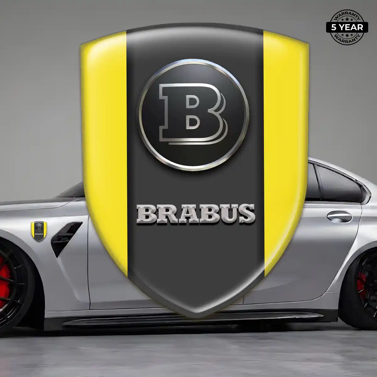 Mercedes Brabus Automotive Resin Decal Sleek Style