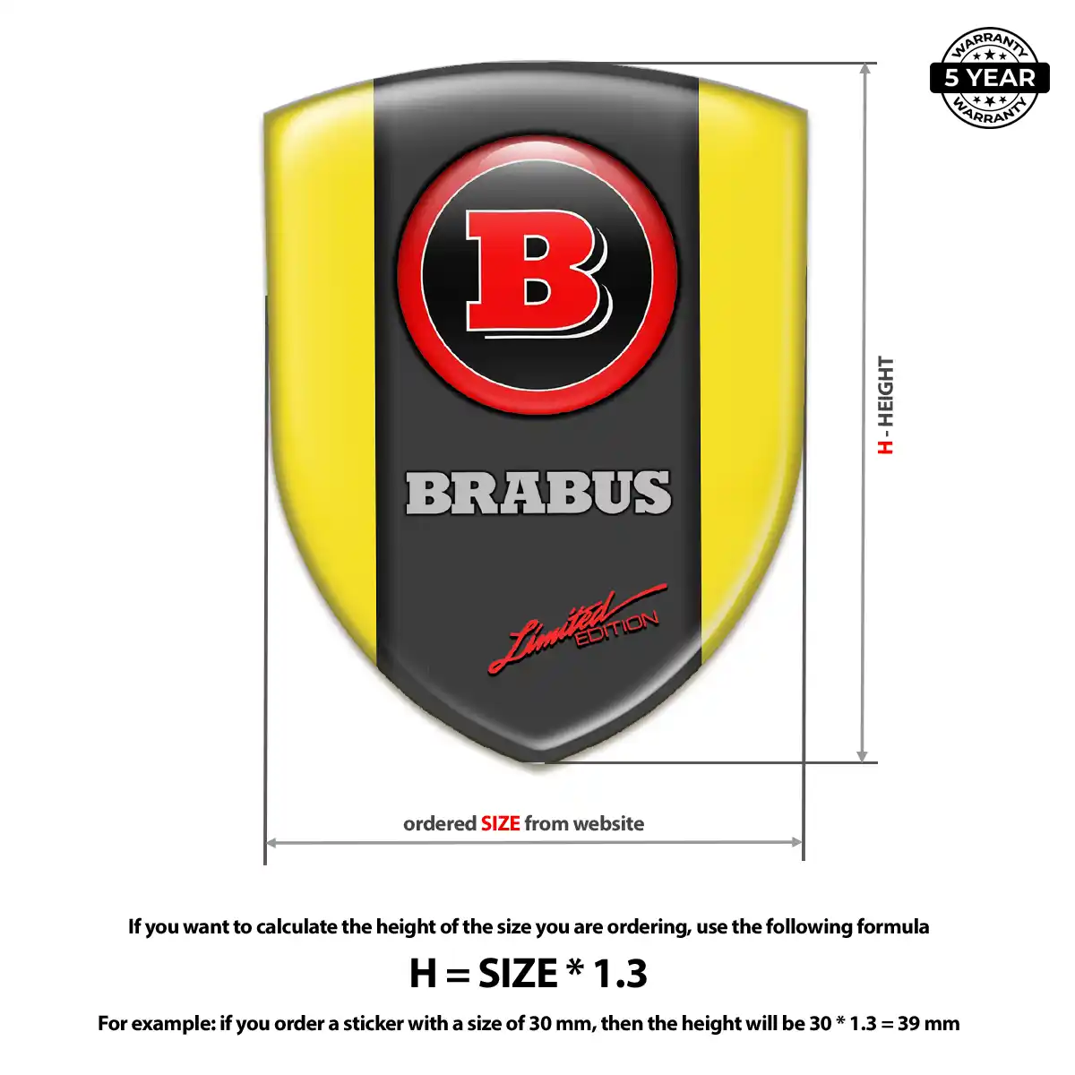 Mercedes Brabus Badge Refined Design