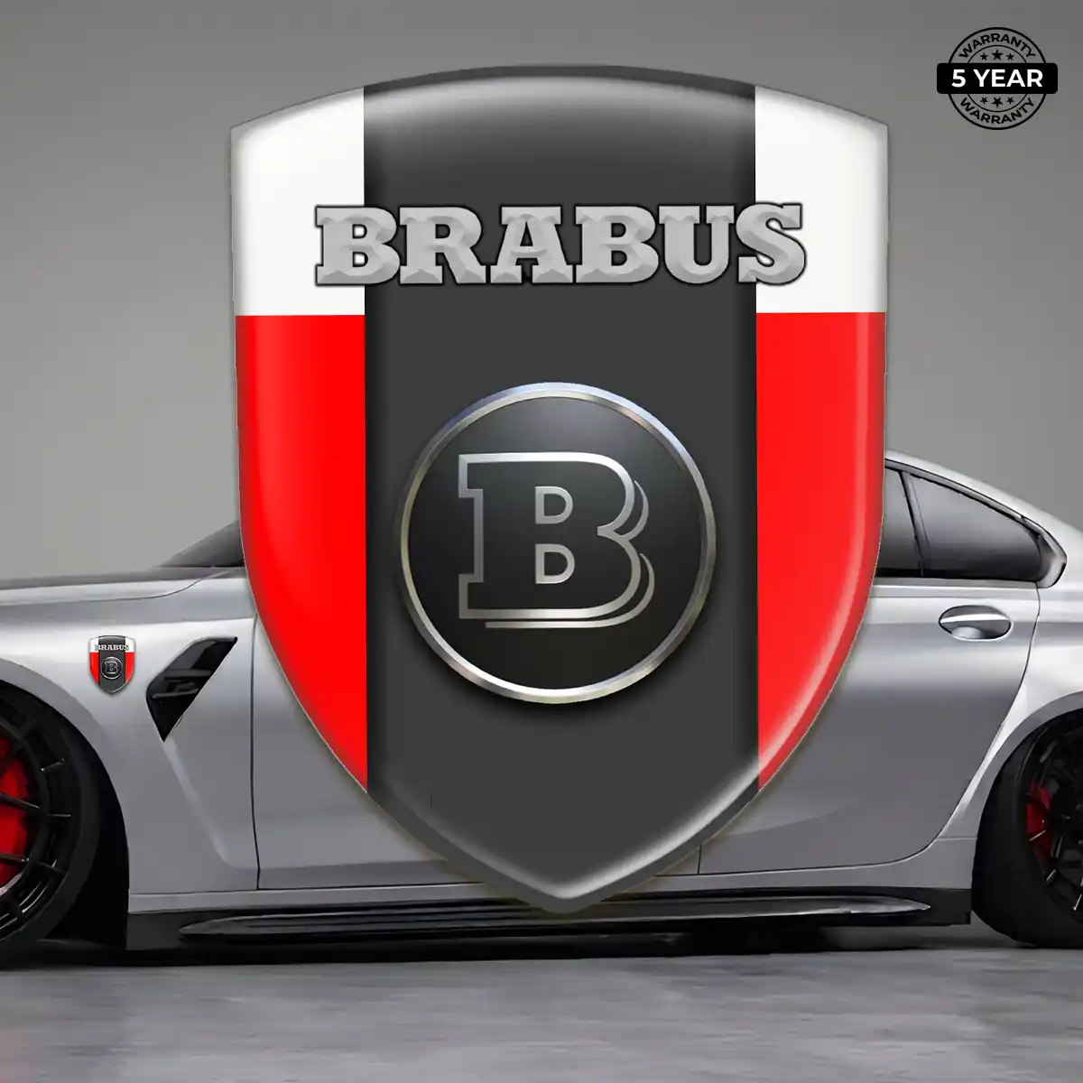 Mercedes Brabus Car Emblem Decal Refined Design