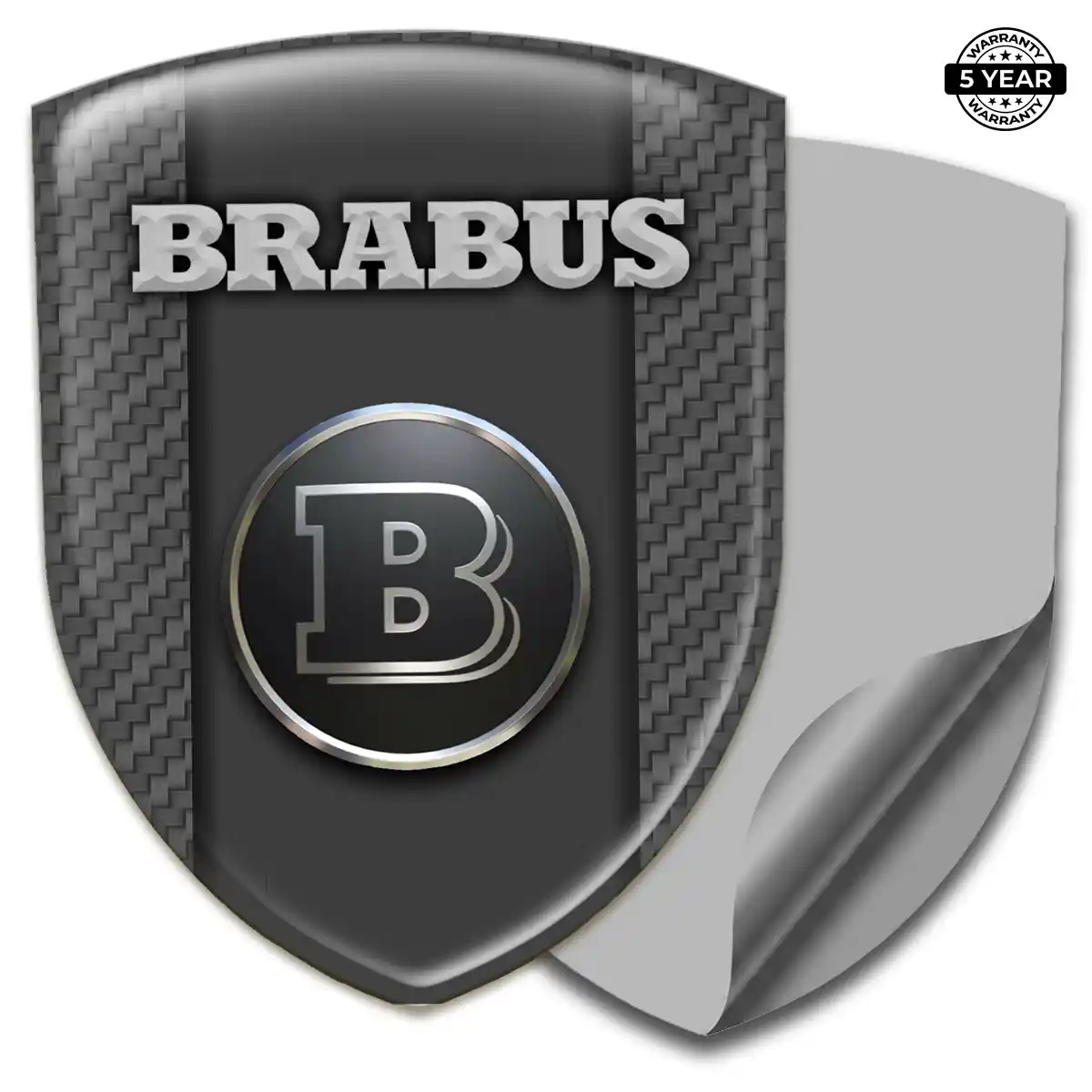 Mercedes Brabus Car Emblem Decal Sleek Style