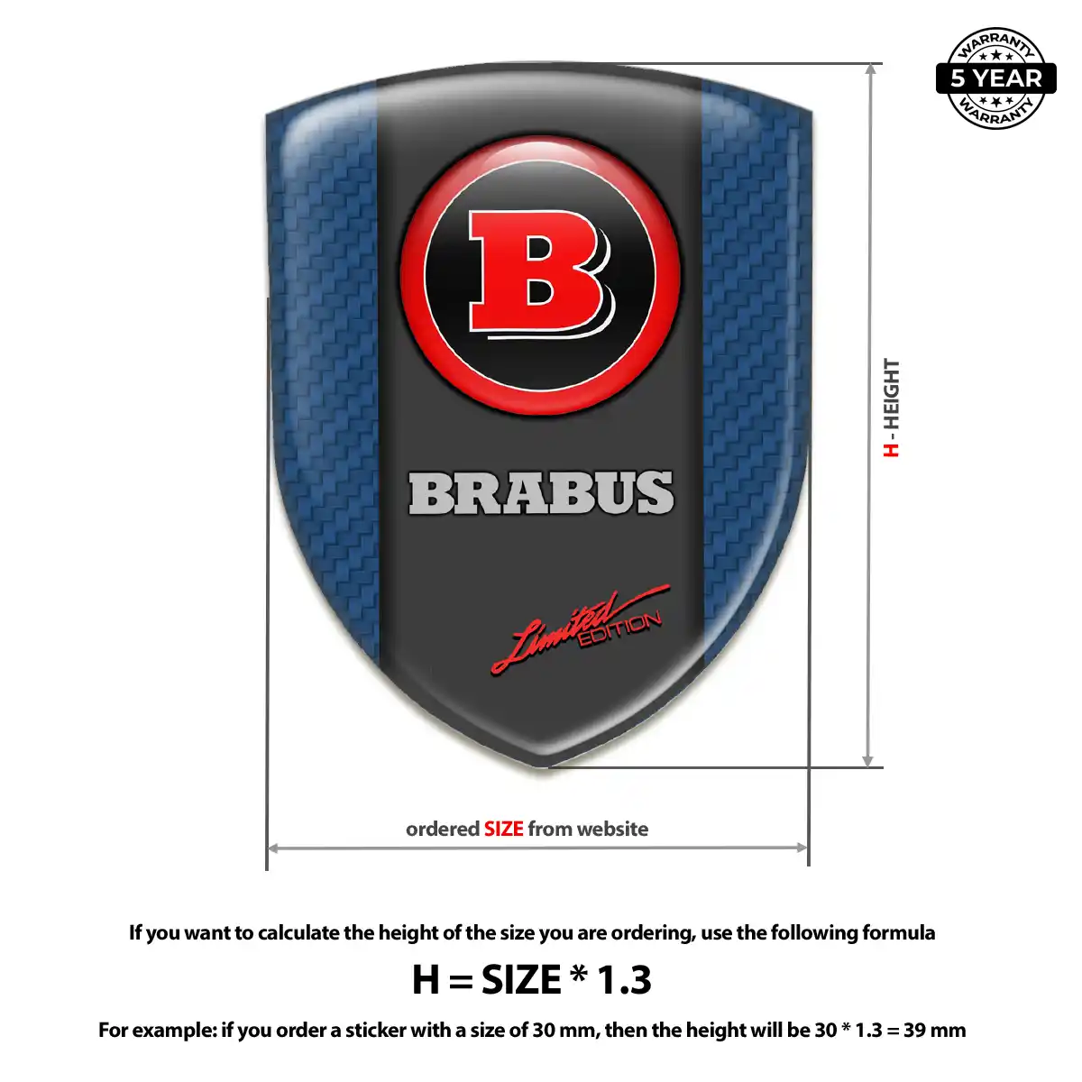 Mercedes Brabus Car Emblem Overlay Refined Design