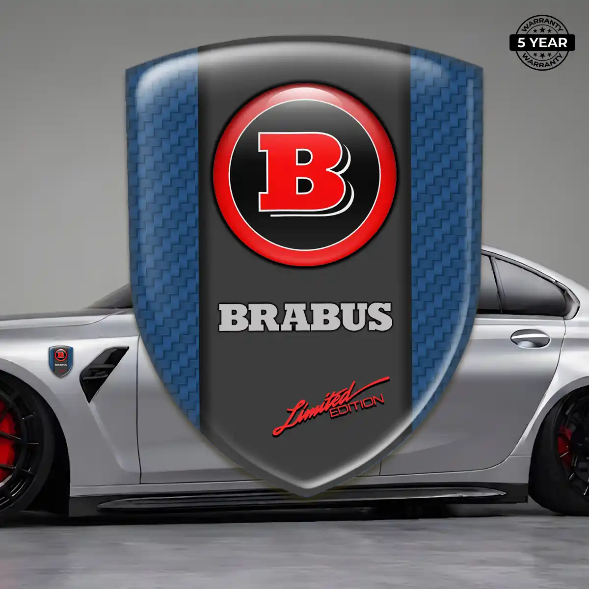 Mercedes Brabus Car Emblem Overlay Refined Design
