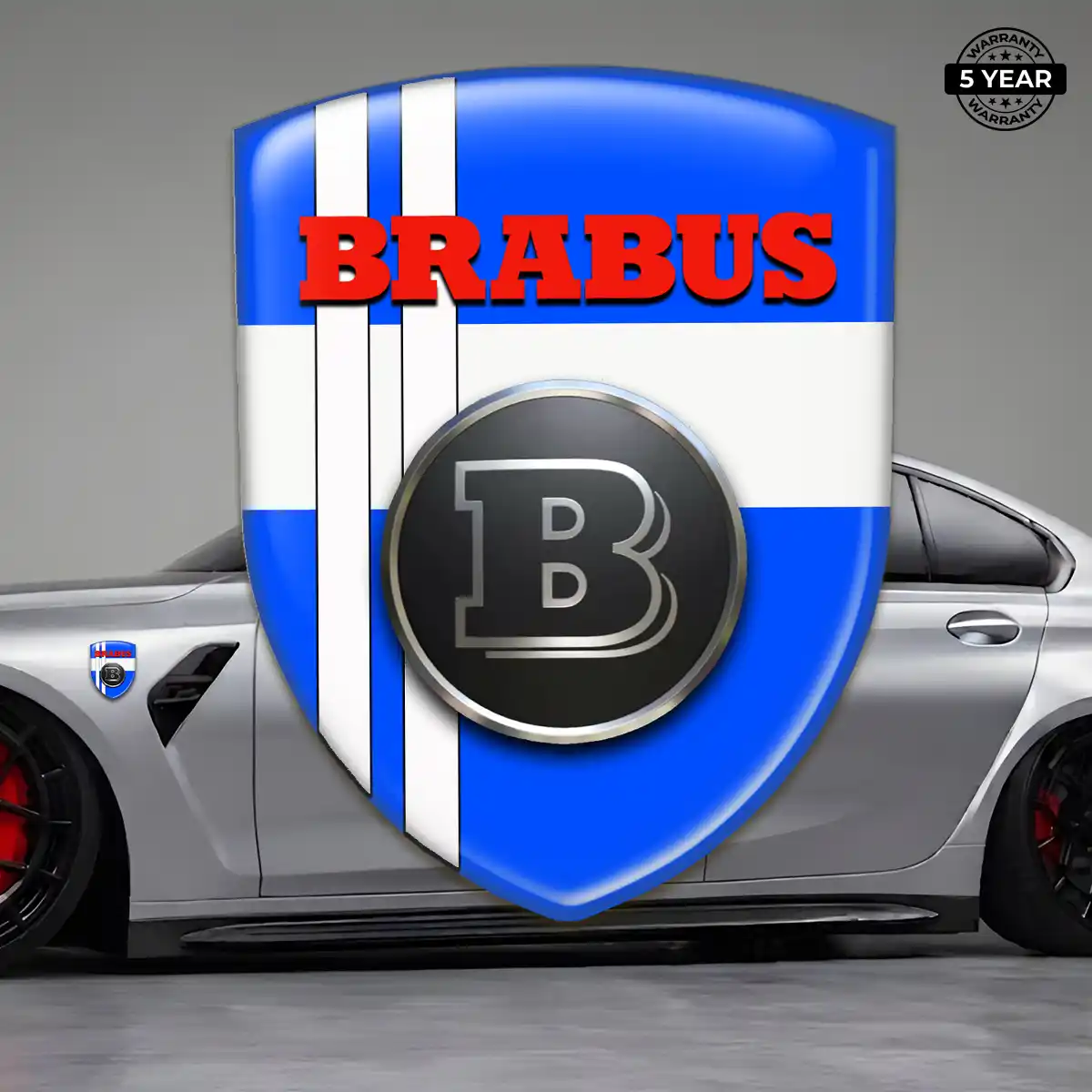Mercedes Brabus Car Logo Decal Refined Design