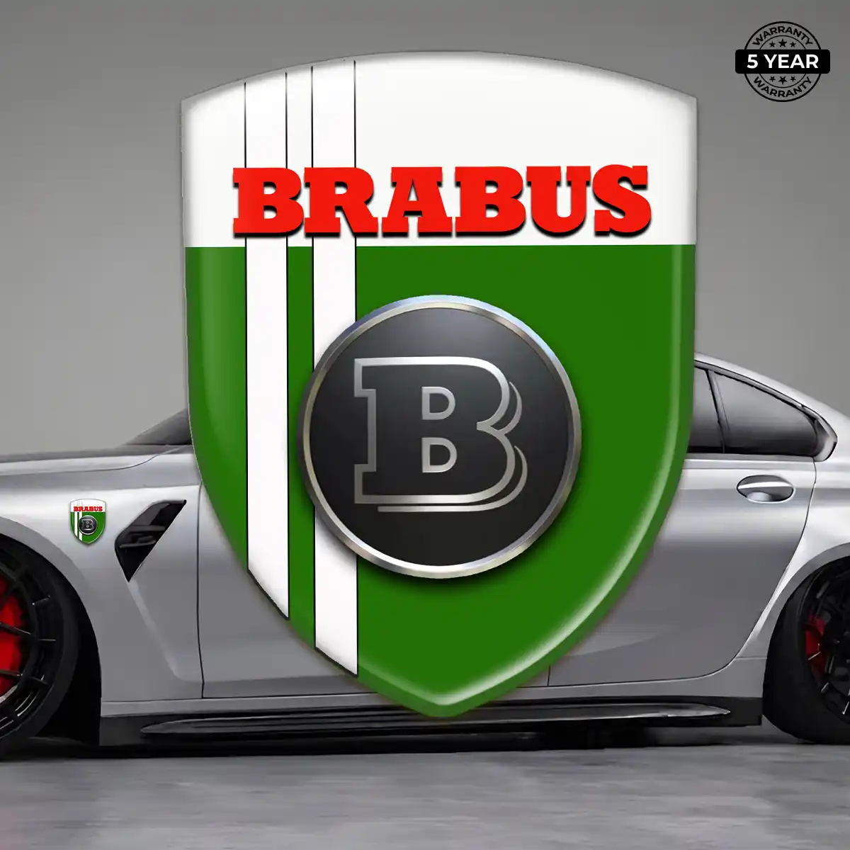 Mercedes Brabus Domed Badge Sleek Style