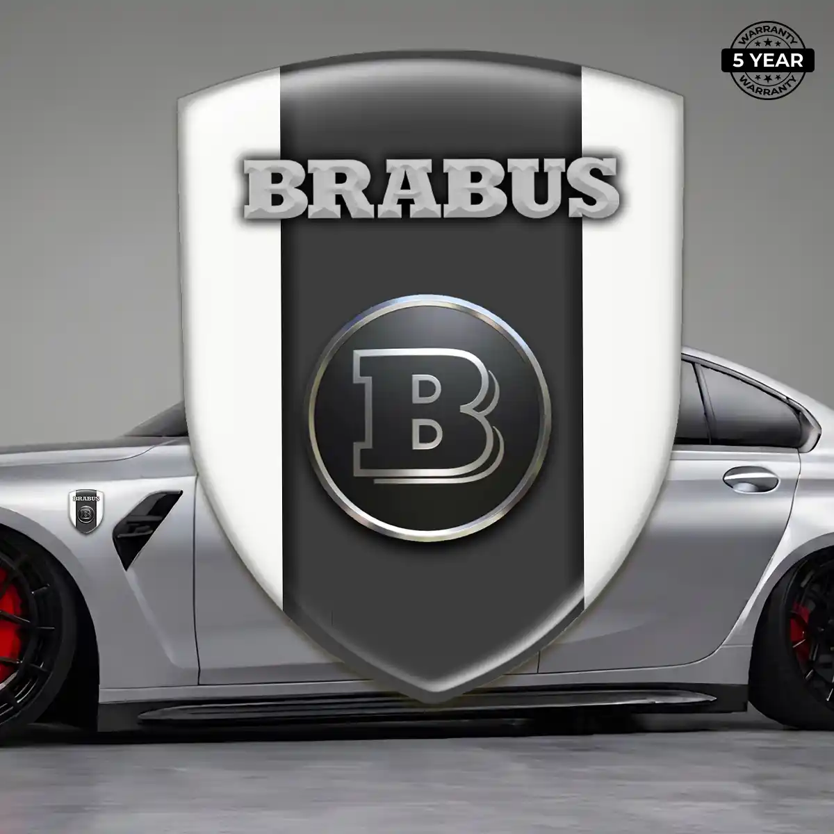 Mercedes Brabus Domed Decal Refined Design