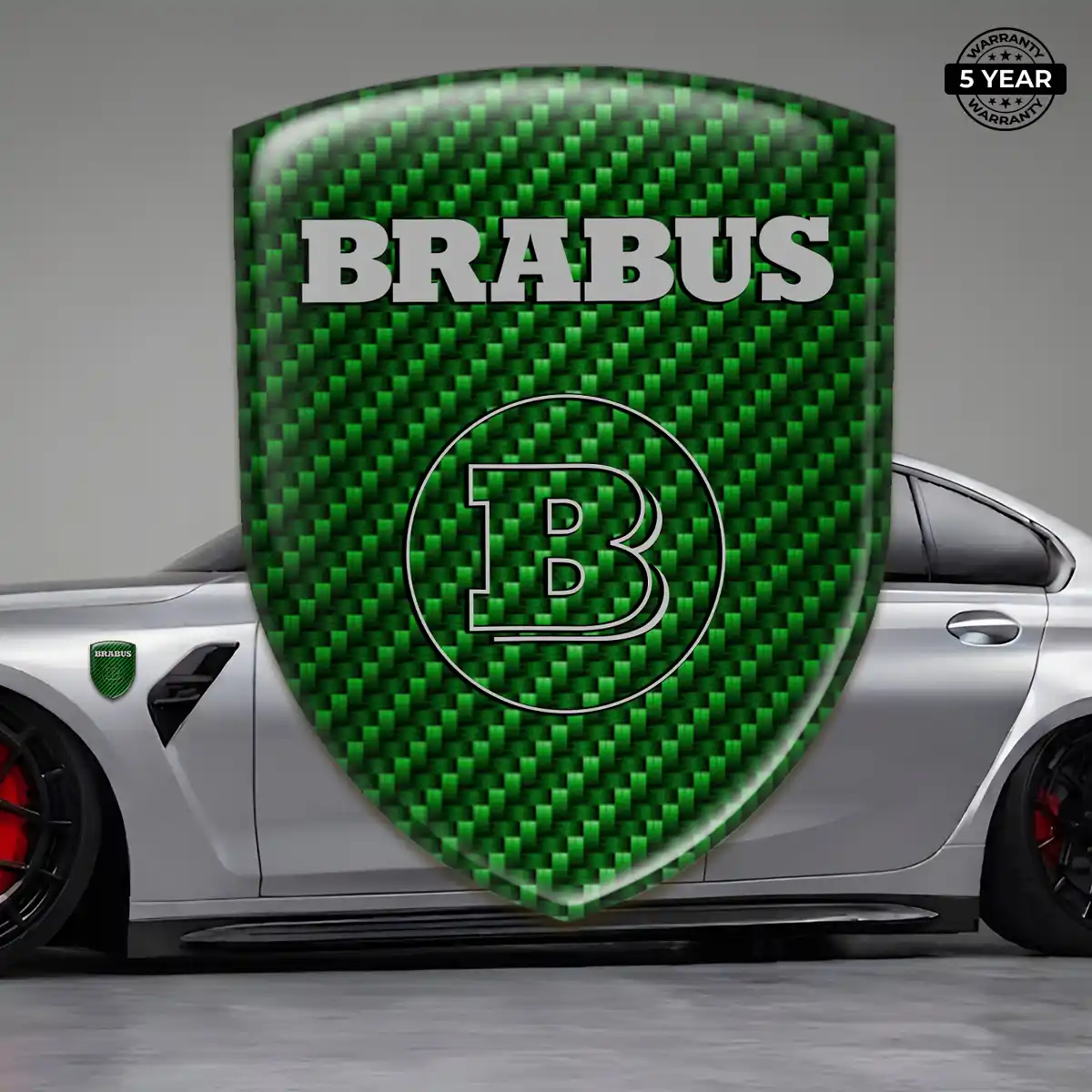 Mercedes Brabus Domed Decal Sleek Style