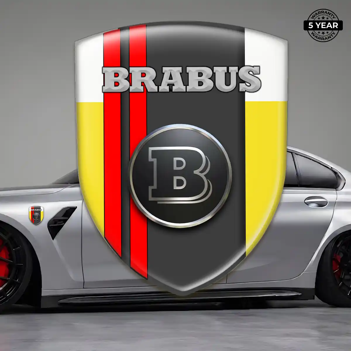 Mercedes Brabus Domed Emblem Elite Finish
