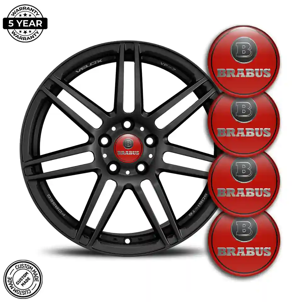 Mercedes BRABUS Domed Emblem Self-Adhesive High Quality