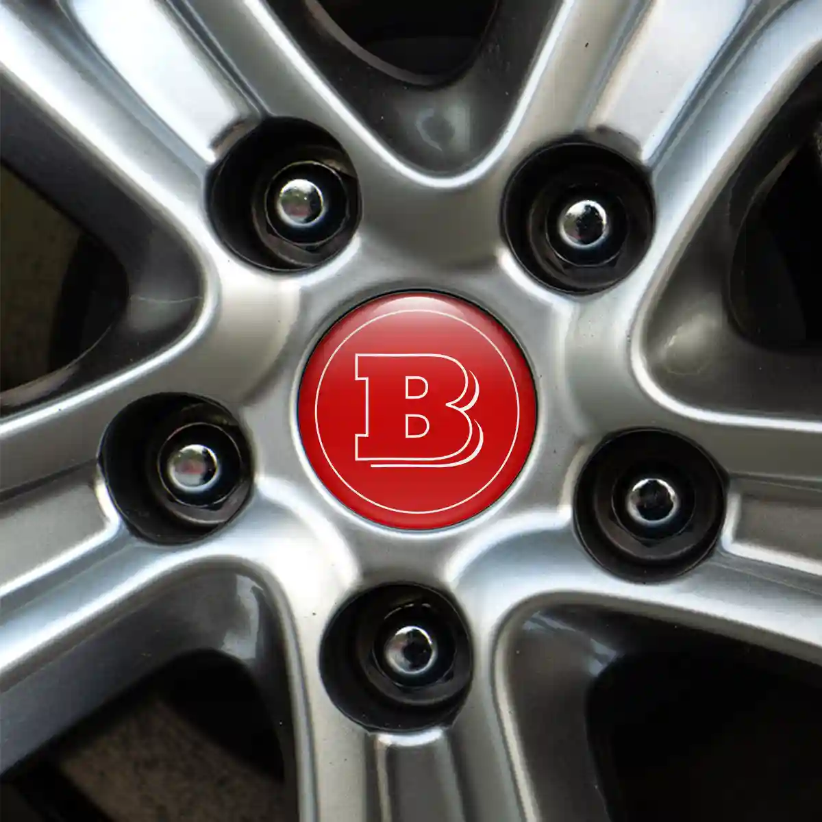 Mercedes BRABUS Domed Emblem Self-Adhesive Stylish Design