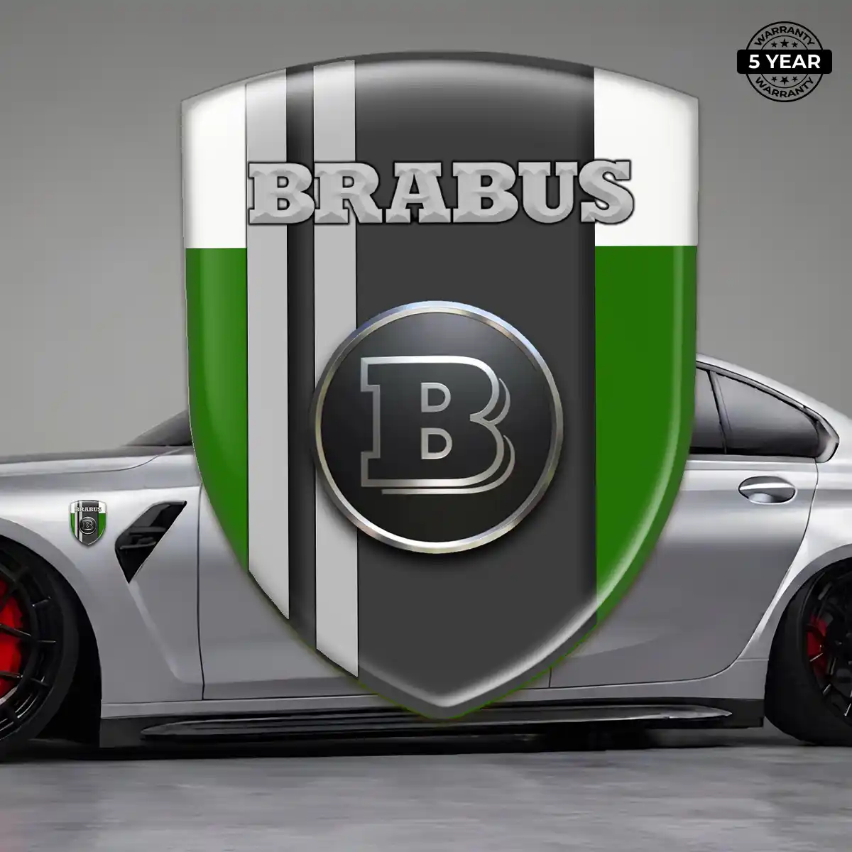 Mercedes Brabus Domed Emblem Sleek Style