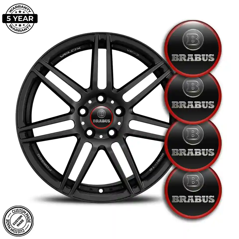 Mercedes BRABUS Domed Sticker High Quality