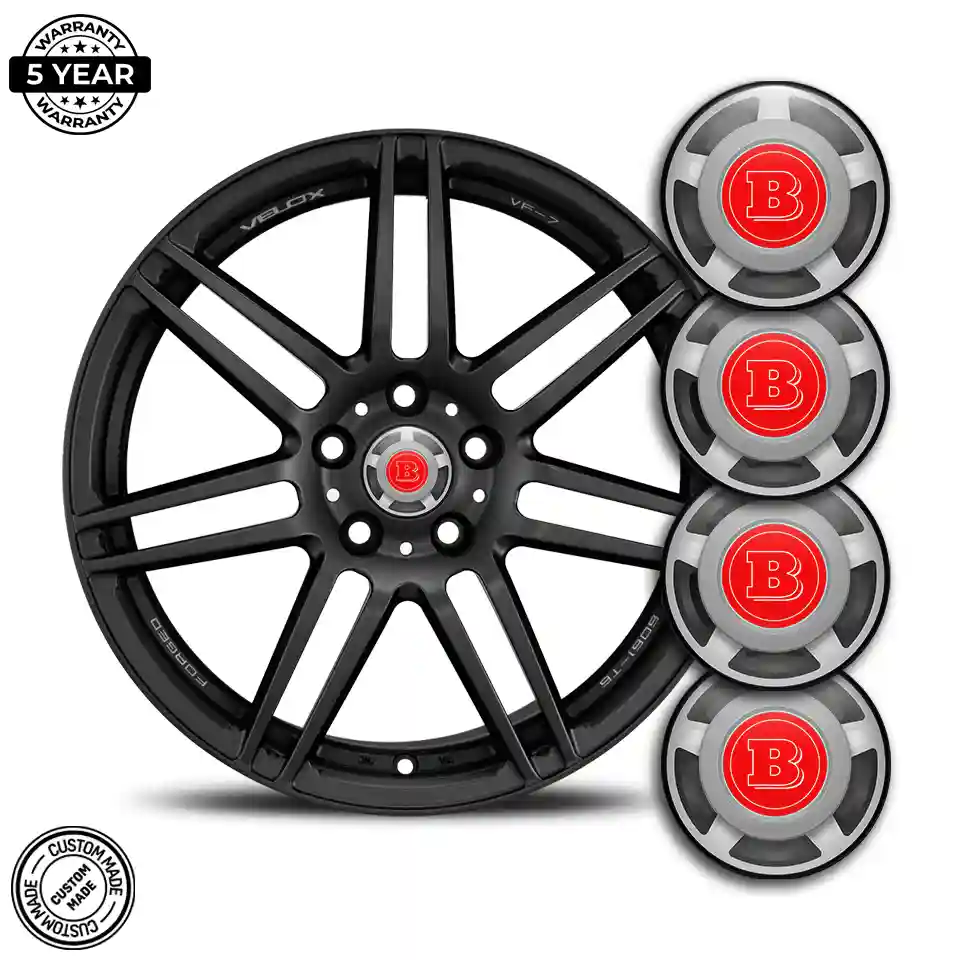 Mercedes BRABUS Domed Sticker Self-Adhesive High Quality