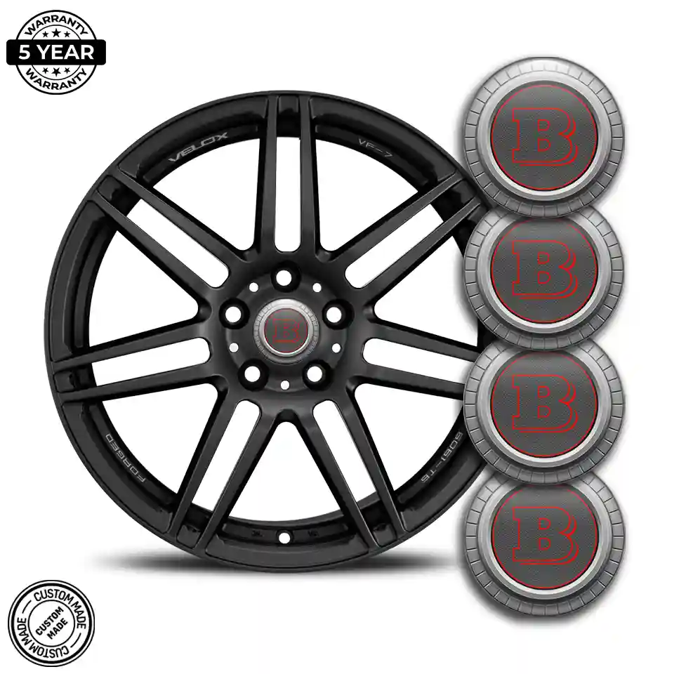 Mercedes BRABUS Domed Sticker Self-Adhesive Stylish Design