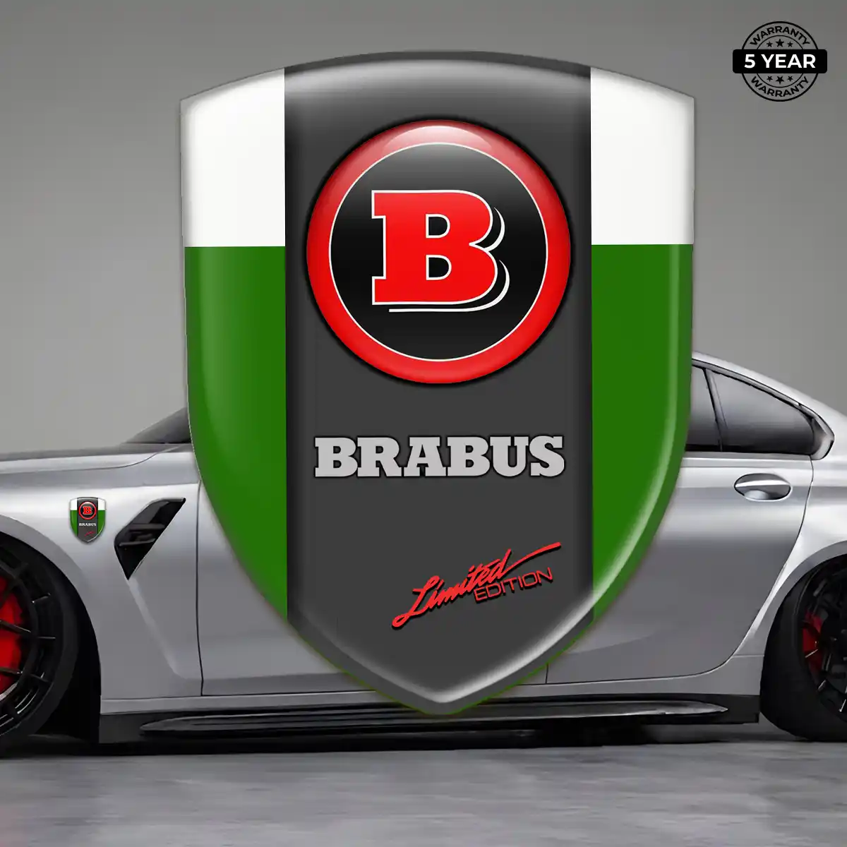 Mercedes Brabus Emblem Badge Logo Refined Design