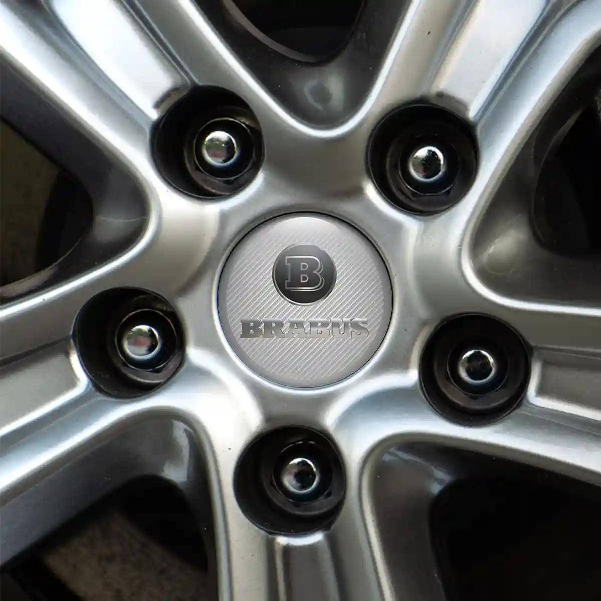 Mercedes BRABUS Emblem Badge Self-Adhesive Stylish Design