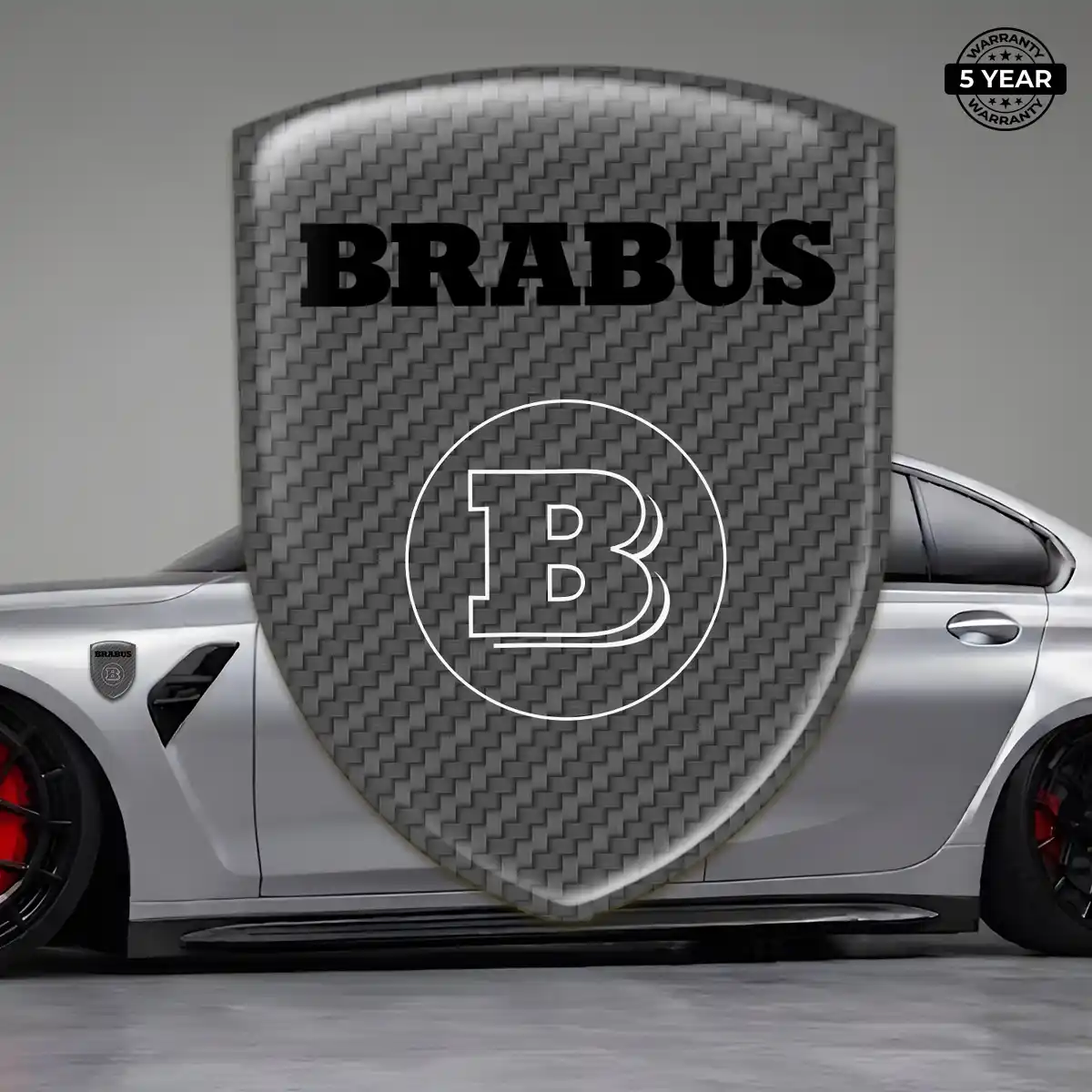 Mercedes Brabus Emblem Badge Sleek Style