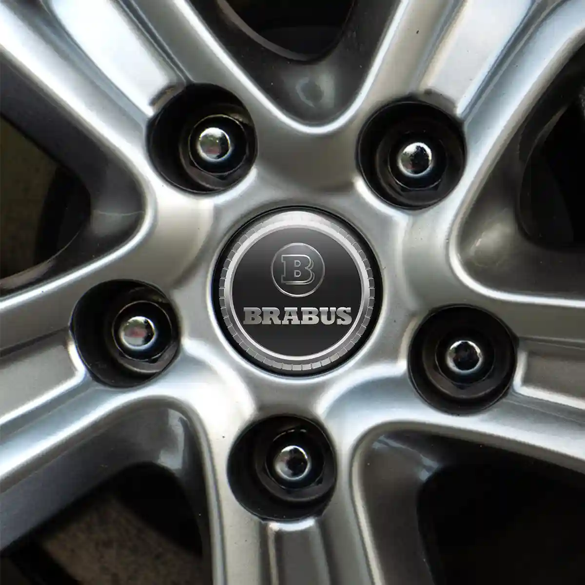 Mercedes BRABUS Emblem Center Hub Cap Self-Adhesive High Quality