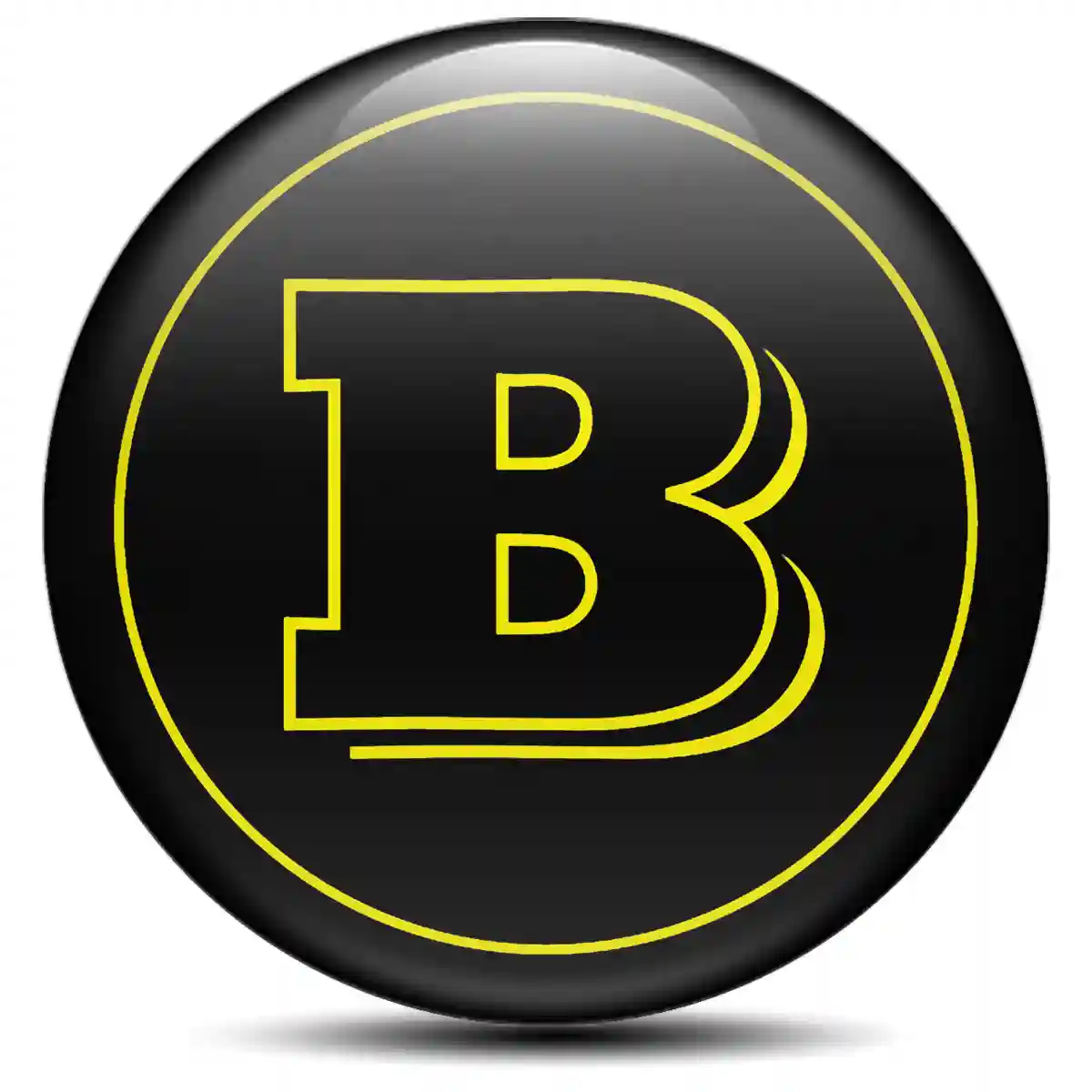 Mercedes BRABUS Emblem Center Hub Cap Self-Adhesive Stylish Design
