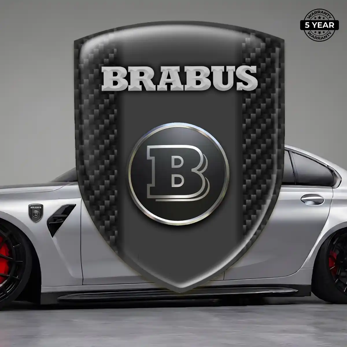 Mercedes Brabus Emblem Crest Refined Design