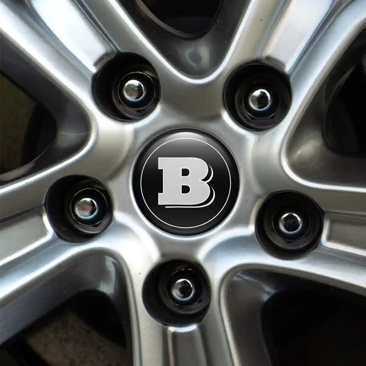 Mercedes BRABUS Emblem Epoxy Self-Adhesive Stylish Design