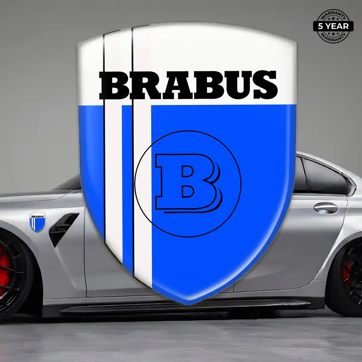 Mercedes Brabus Emblem Logo Badge Refined Design