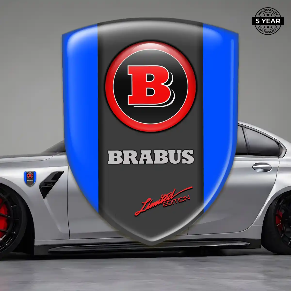 Mercedes Brabus Emblem Logo Badge Sleek Style