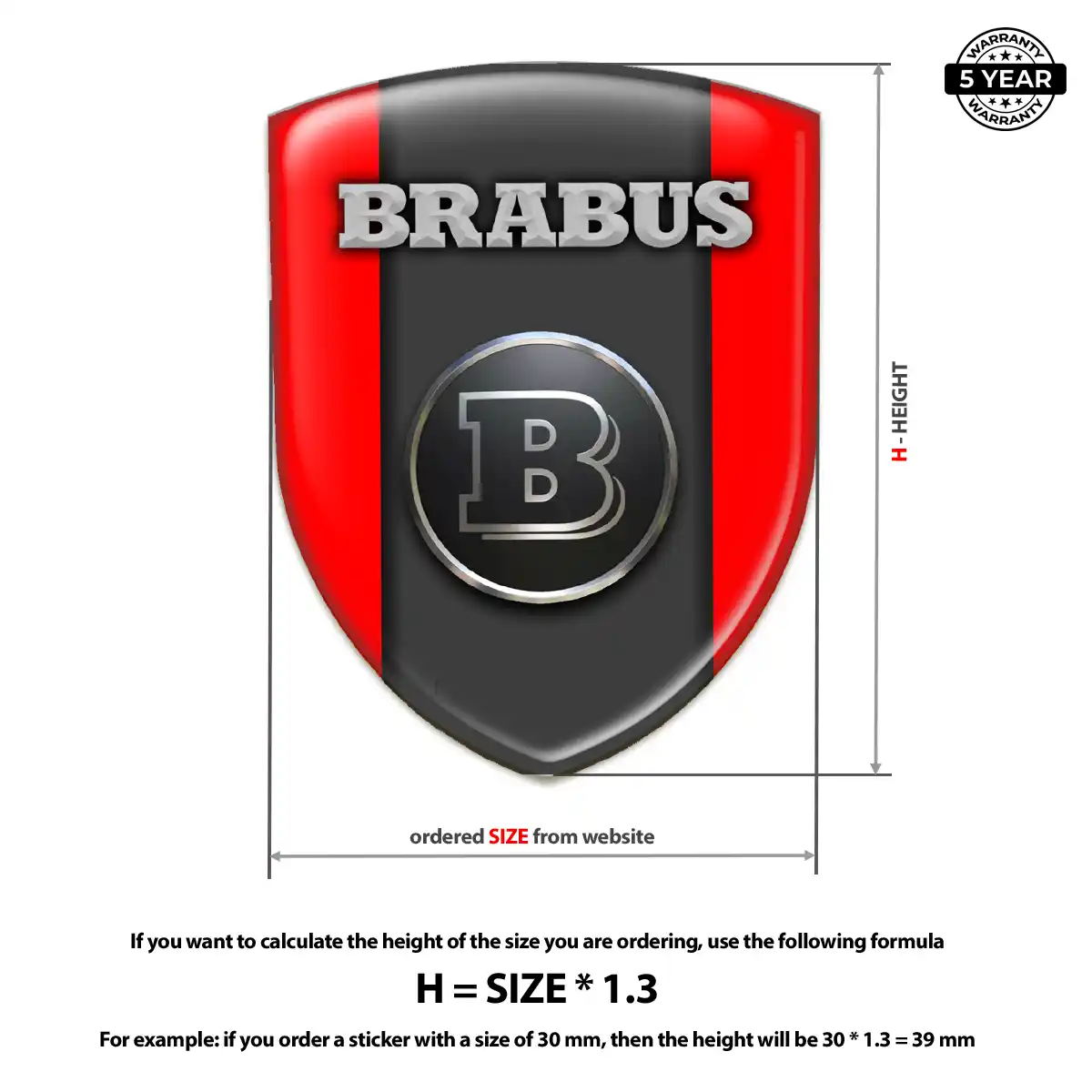 Mercedes Brabus Emblem Logo Refined Design