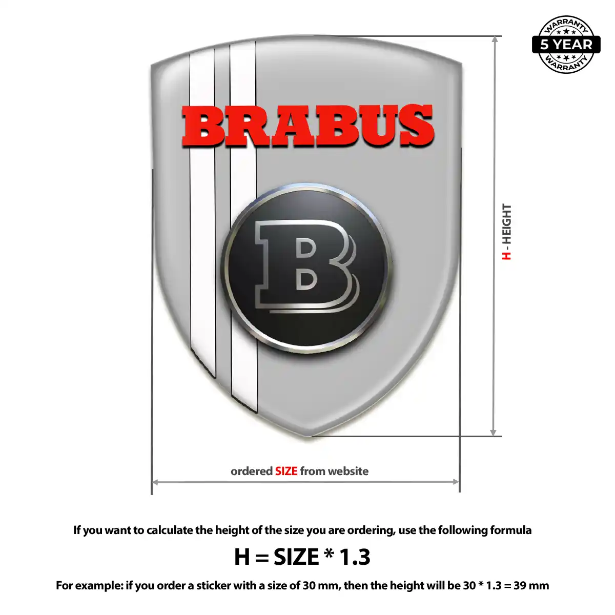 Mercedes Brabus Emblem Logo Sleek Style