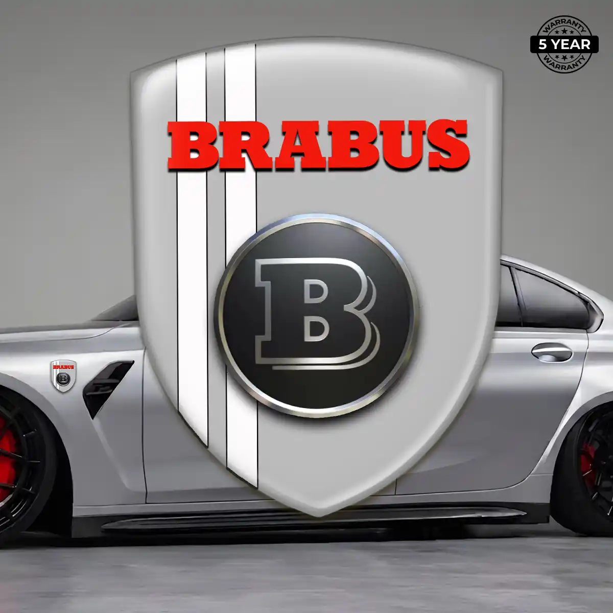 Mercedes Brabus Emblem Logo Sleek Style
