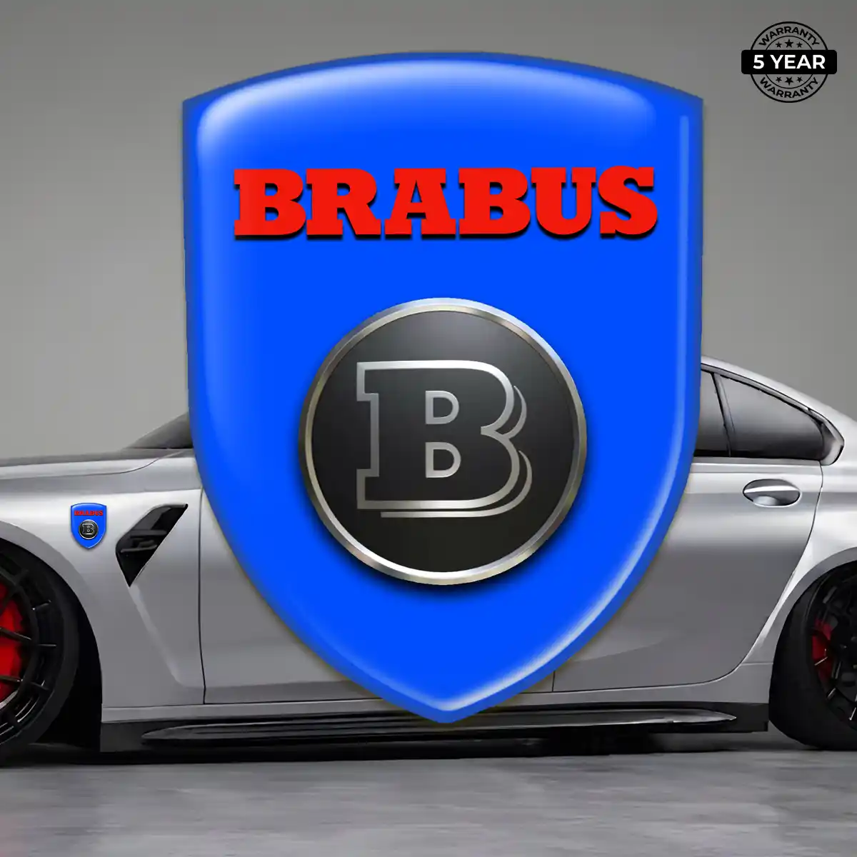 Mercedes Brabus Emblem Shield Refined Design
