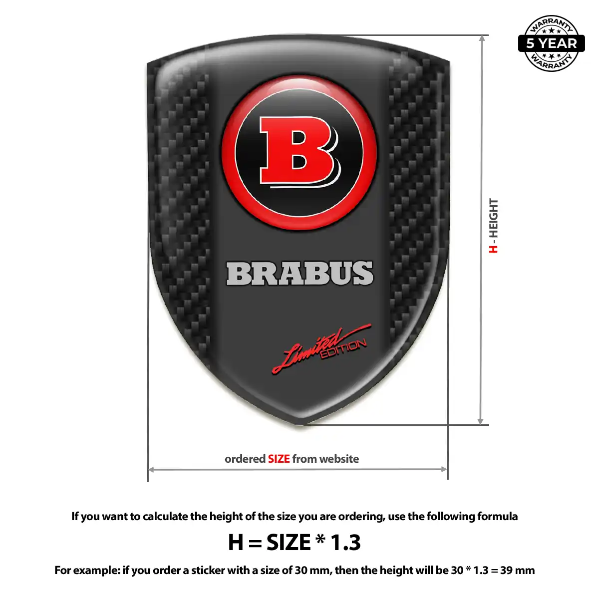 Mercedes Brabus Emblem Sleek Style