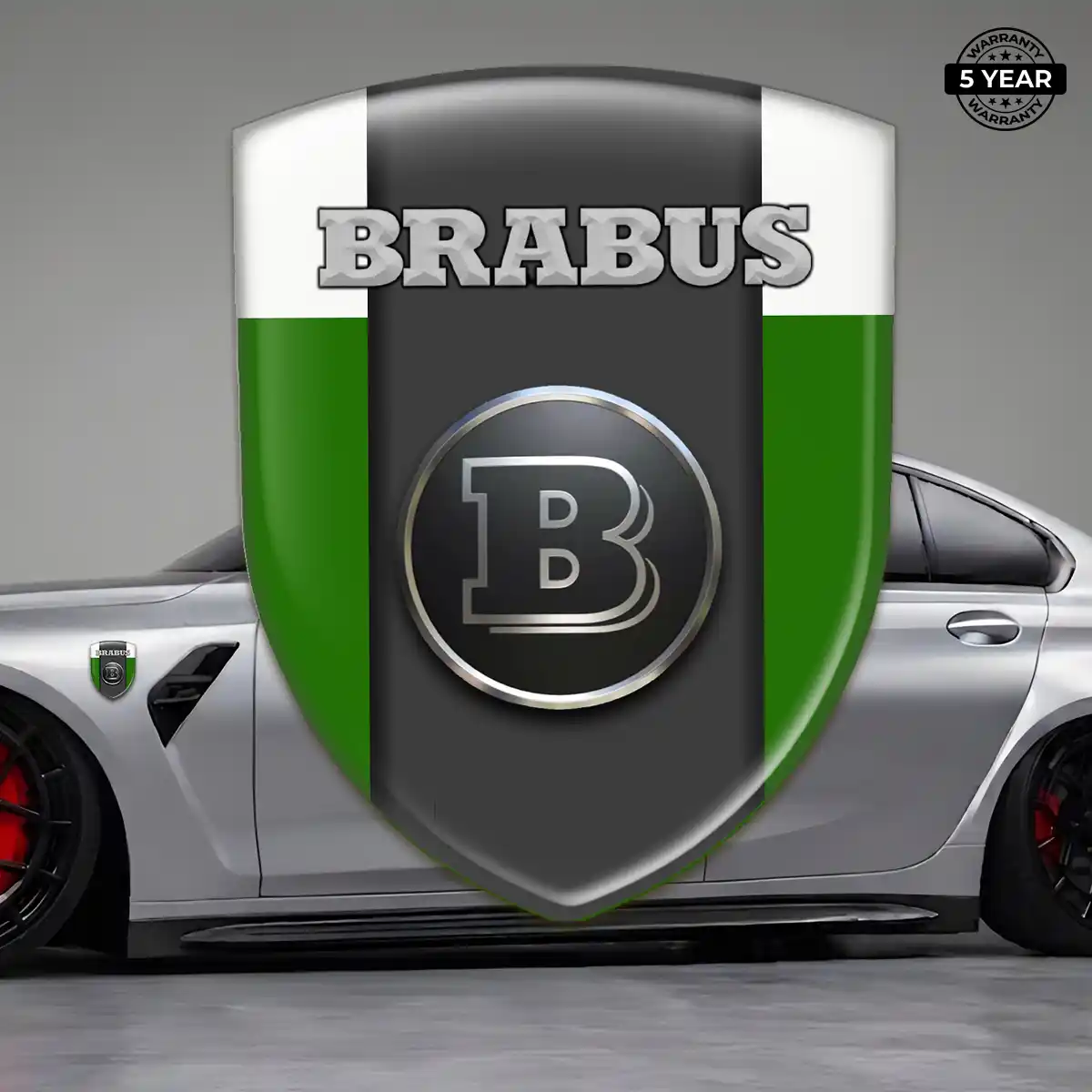 Mercedes Brabus Gel Badge Sticker Refined Design