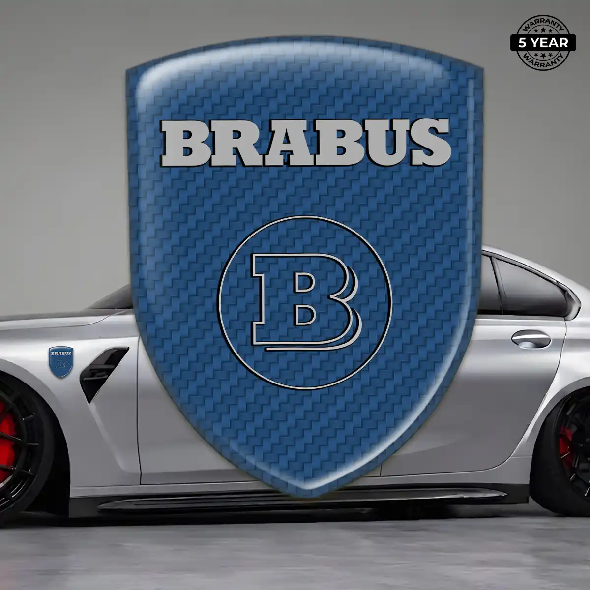 Mercedes Brabus Logo Badge Refined Design