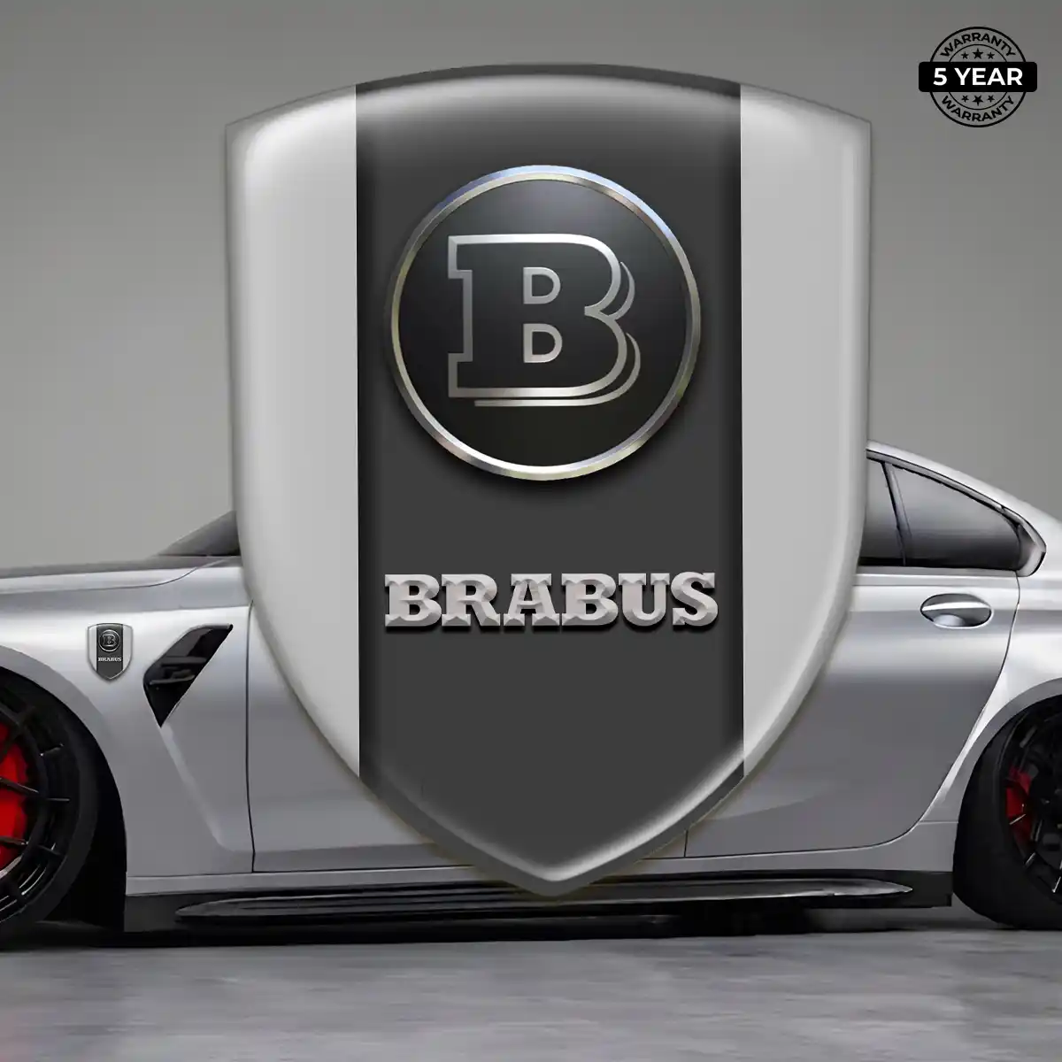 Mercedes Brabus Logo Badge Sleek Style